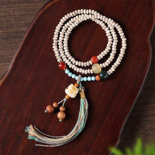 Buddha Life Tibetan Star Moon Bodhi Seeds Kitten Bracelet