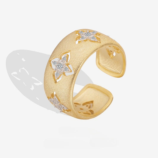 Dapaza Classic Brushed Craft 925 Silver Ring