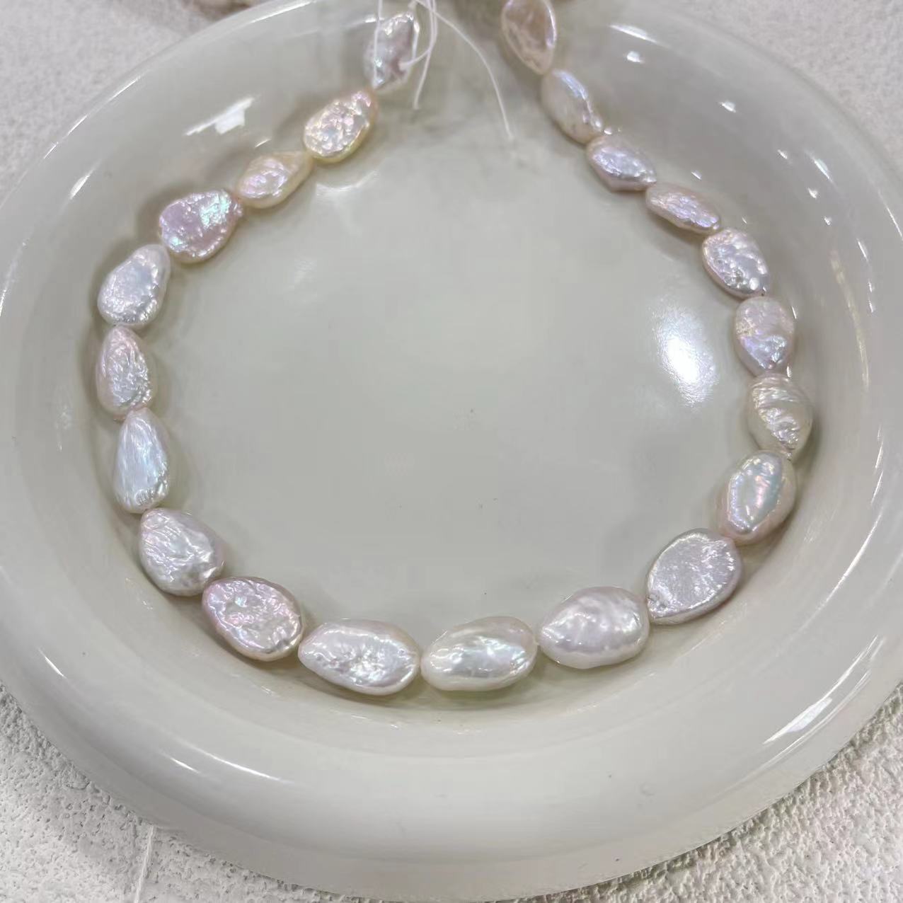 9–11mm Natural Freshwater Baroque Pearl Beads