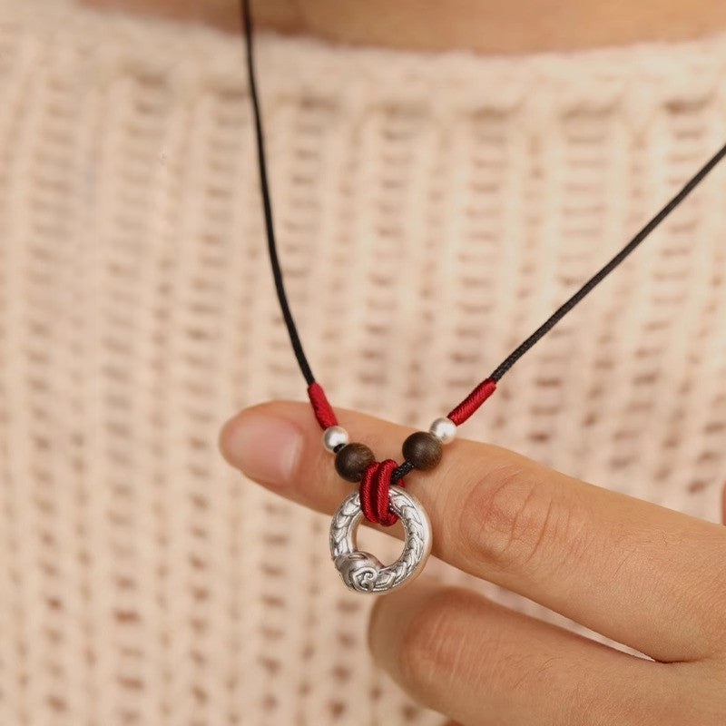 Buddha Life 999 Silver Zodiac Snake Necklace