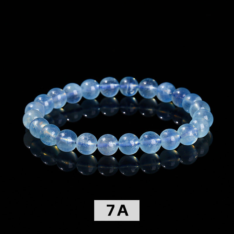 Buddha Life Natural Devil Blue Aquamarine Crystal Bracelet