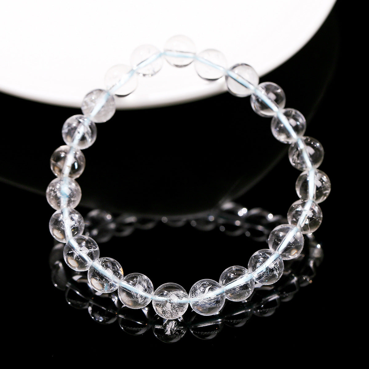 Buddha Life 2A Natural Asestor White Crystal Bracelet
