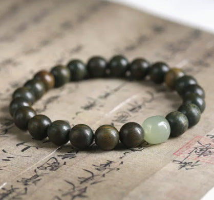 Buddha Life Natural lobular red sandalwood bracelet for men and women couples