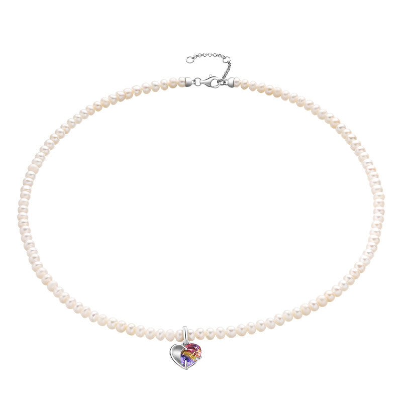 Pearl Necklace S925 Silver Baroque Necklace