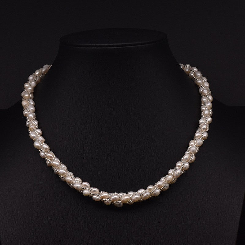 Natural Pearl Necklace Vintage Pearl Jewelry