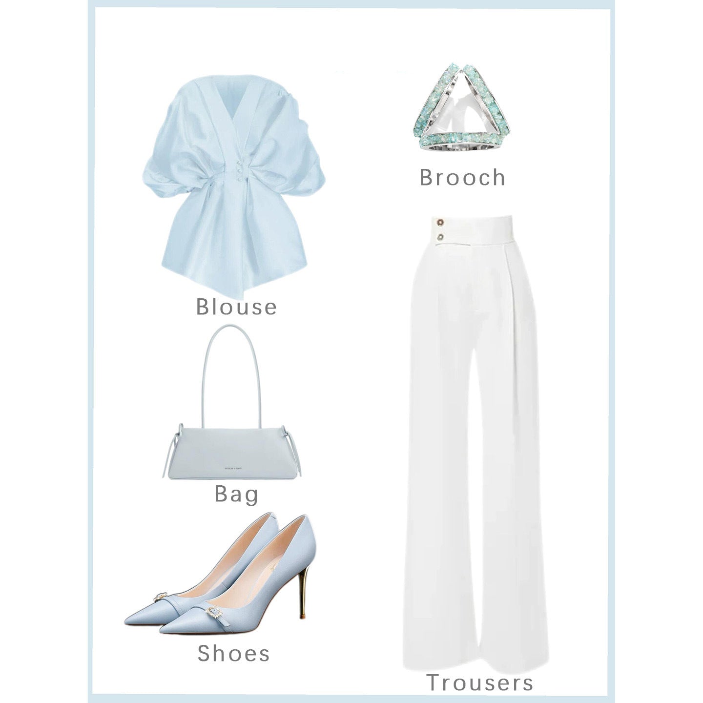 Color Crystal Three-ring Silk Scarf Buckle, Diamond-set Fashionable and Simple Accessories