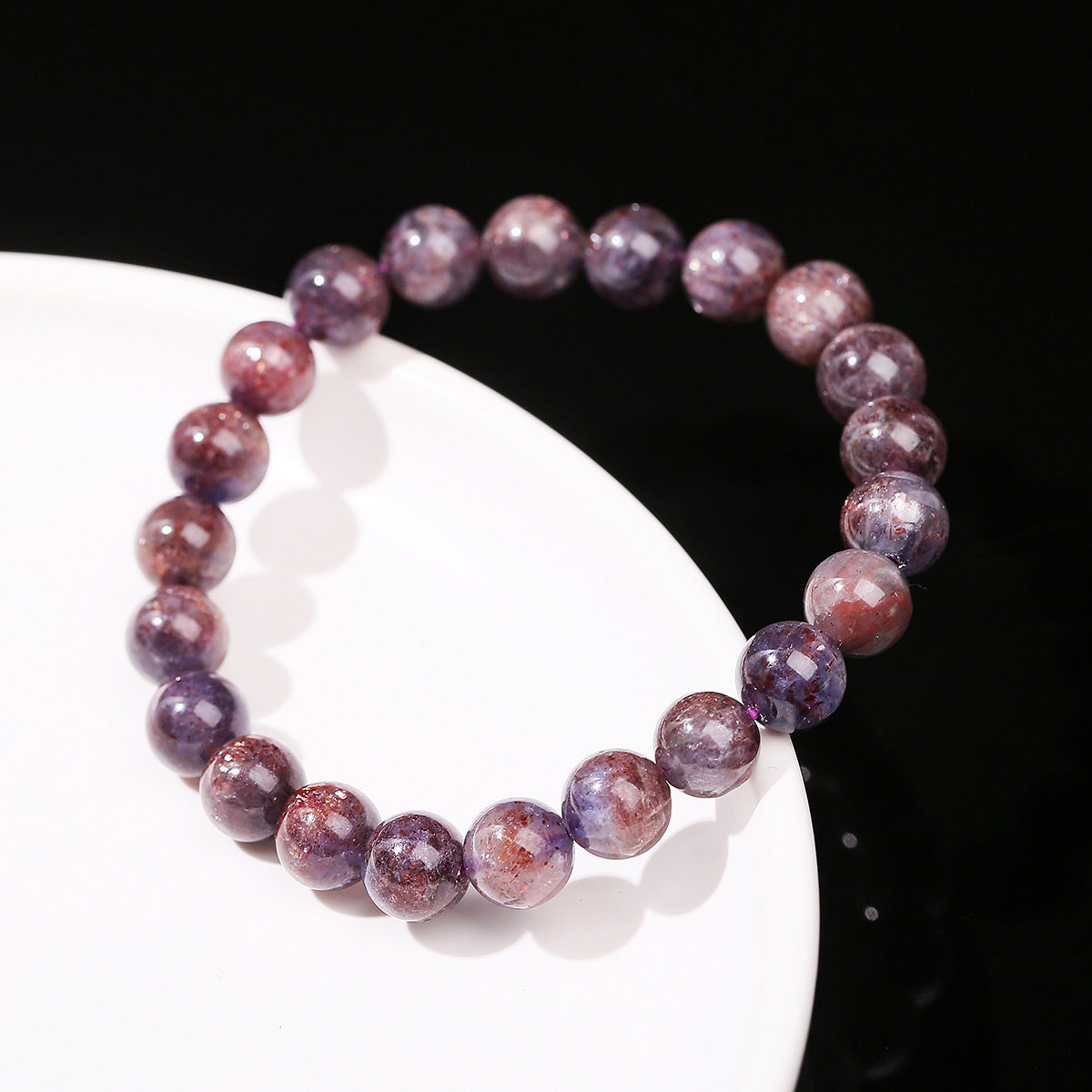 Buddha Life 7A Natural Blood Drop Cordierite Bracelet