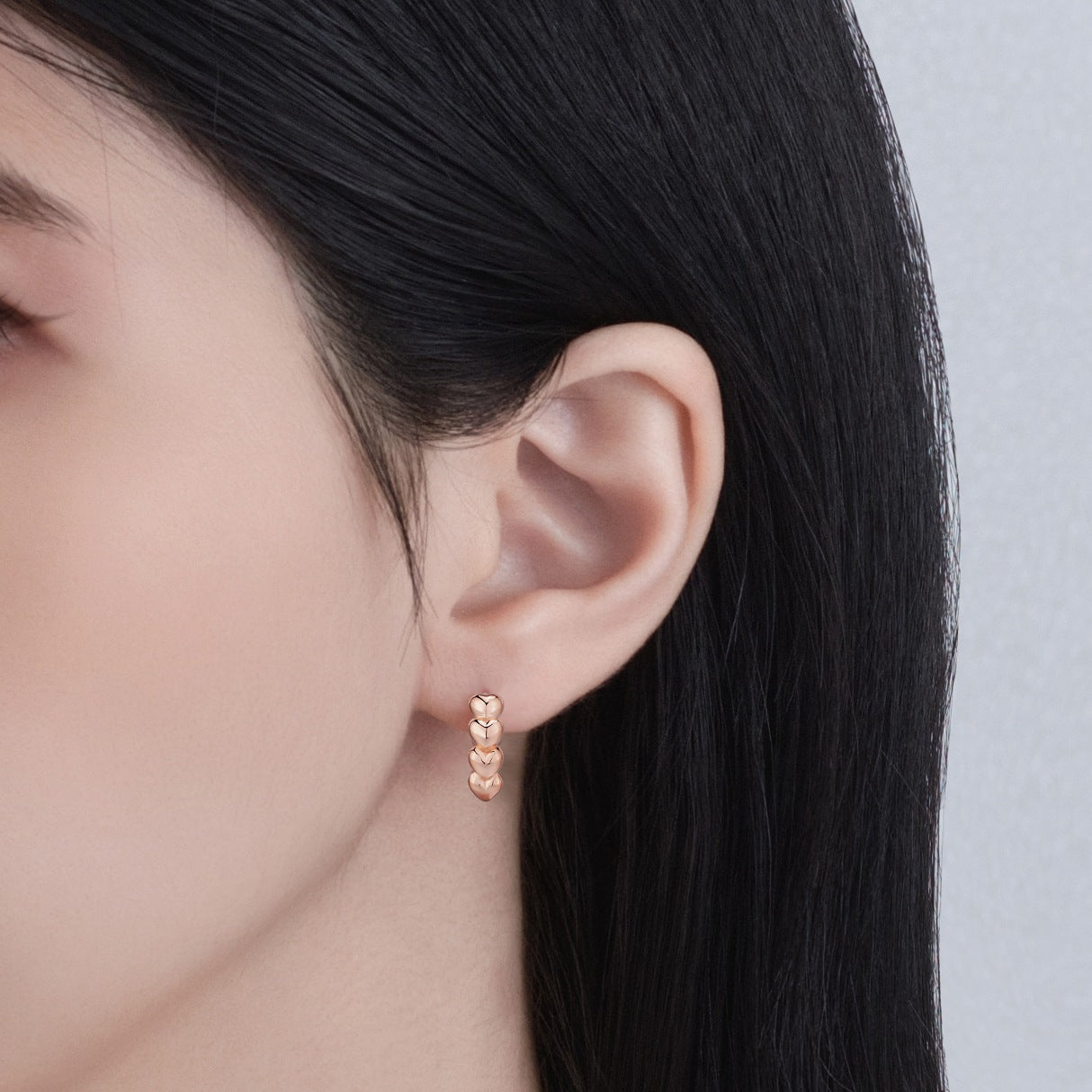 Dapaza 925 Sterling Silver Love Circle Earrings