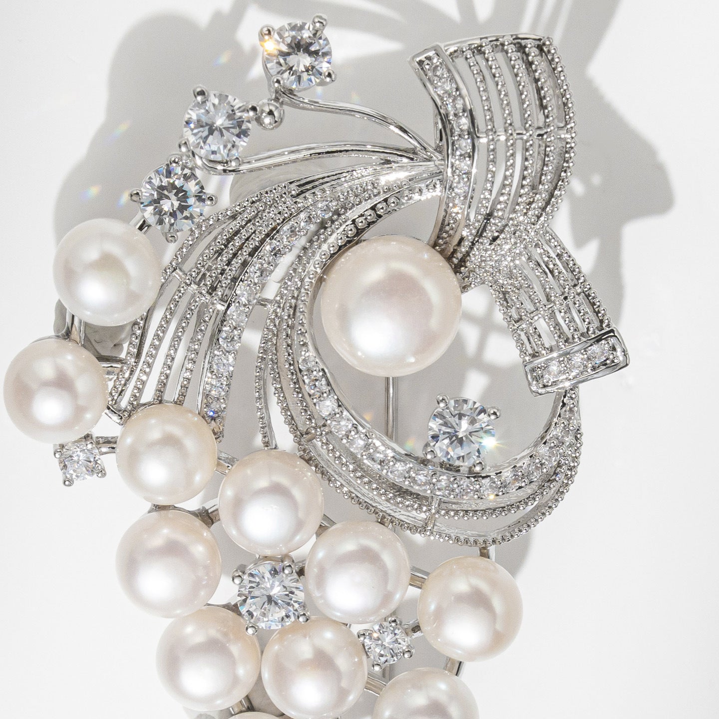 Natural Freshwater Pearl Grape Brooch