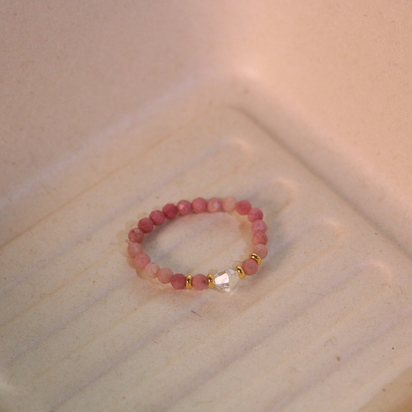 Buddha Life Water Lily Series Red Pink Pearl Necklace Bracelet Ring