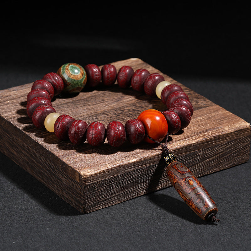 Buddha Life Nepalese Phoenix Eye Bodhi Bracelet Buddha Beads Rosary Beads for Men and Women