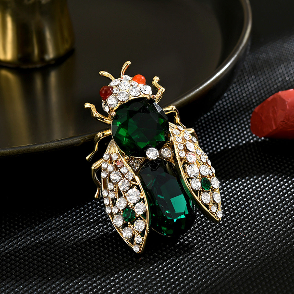 Golden Cicada Brooch Insect Pin Corsage