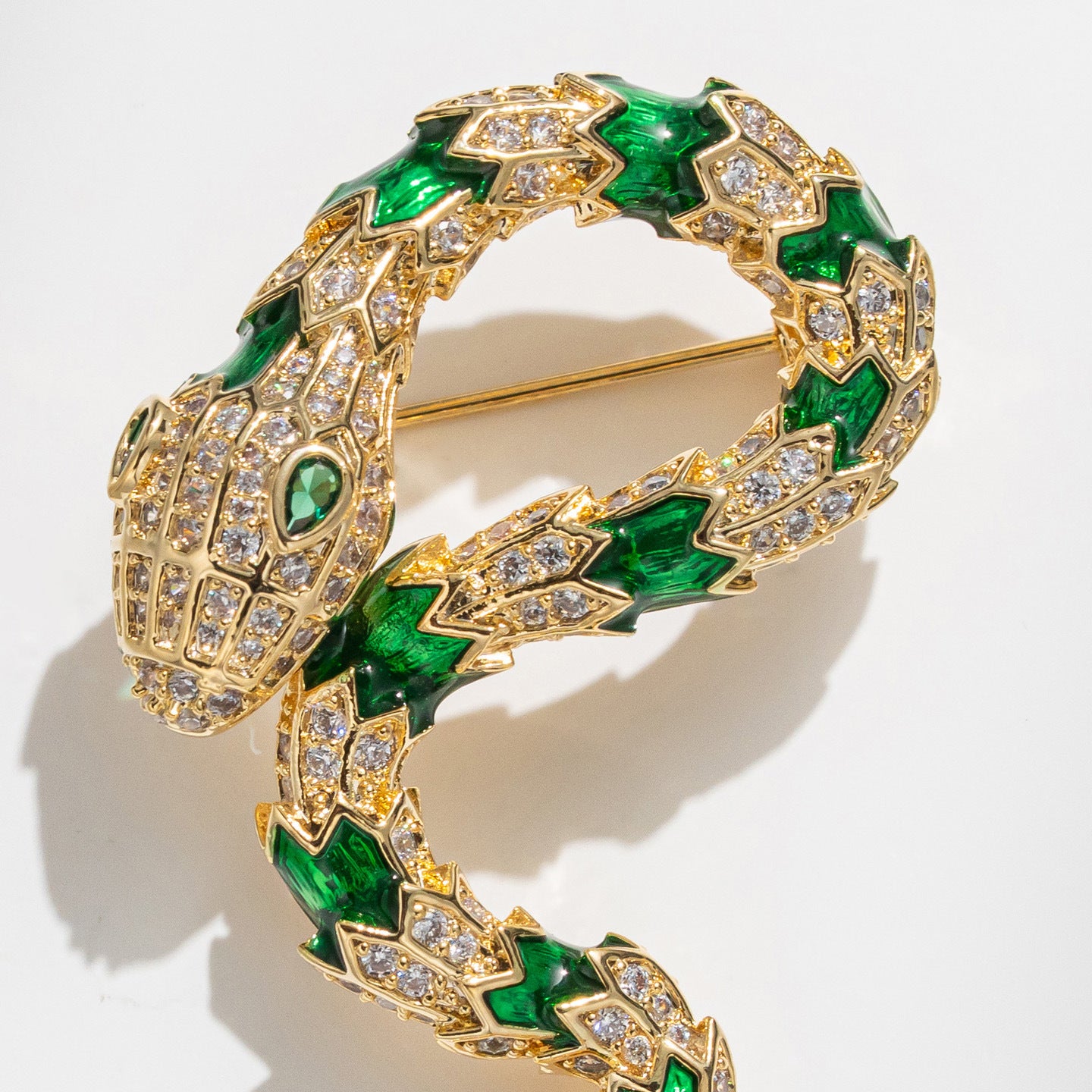 Freshwater Pearl Snake Brooch