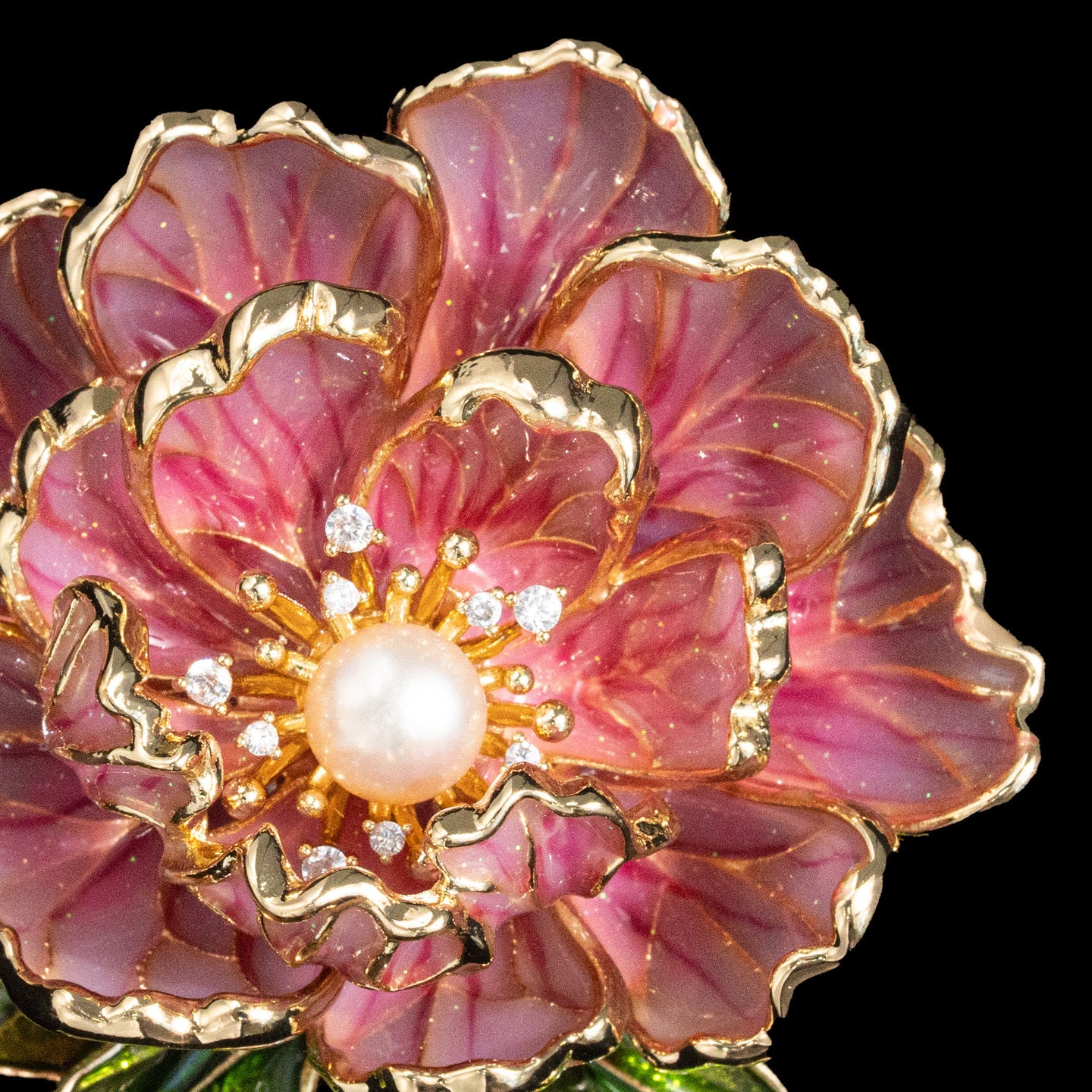 Peony Literary and Retro Court Style Clothing Brooch Accessories