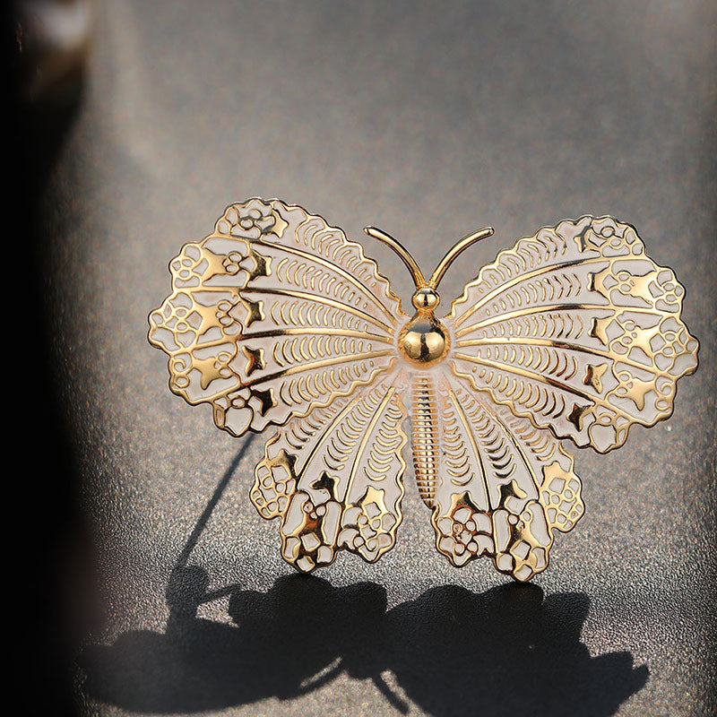 Enamel Butterfly Brooch Corsage, Insect Pin