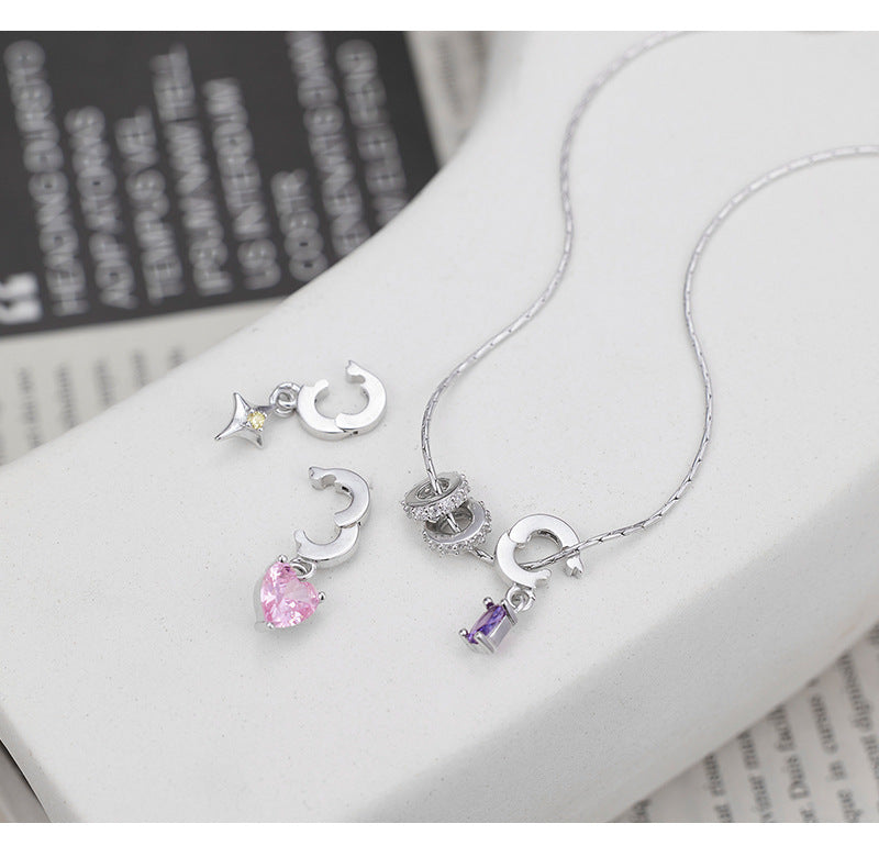 S925 Sterling Silver Dopamine Astral Love Necklace