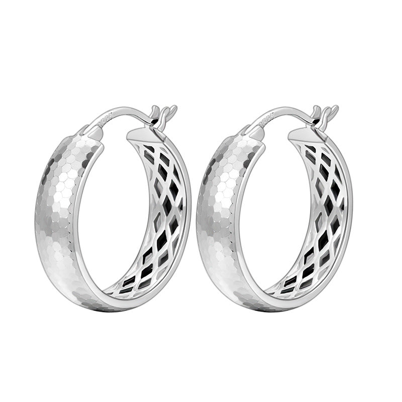 S925 Sterling Silver Ring Ear Buckle