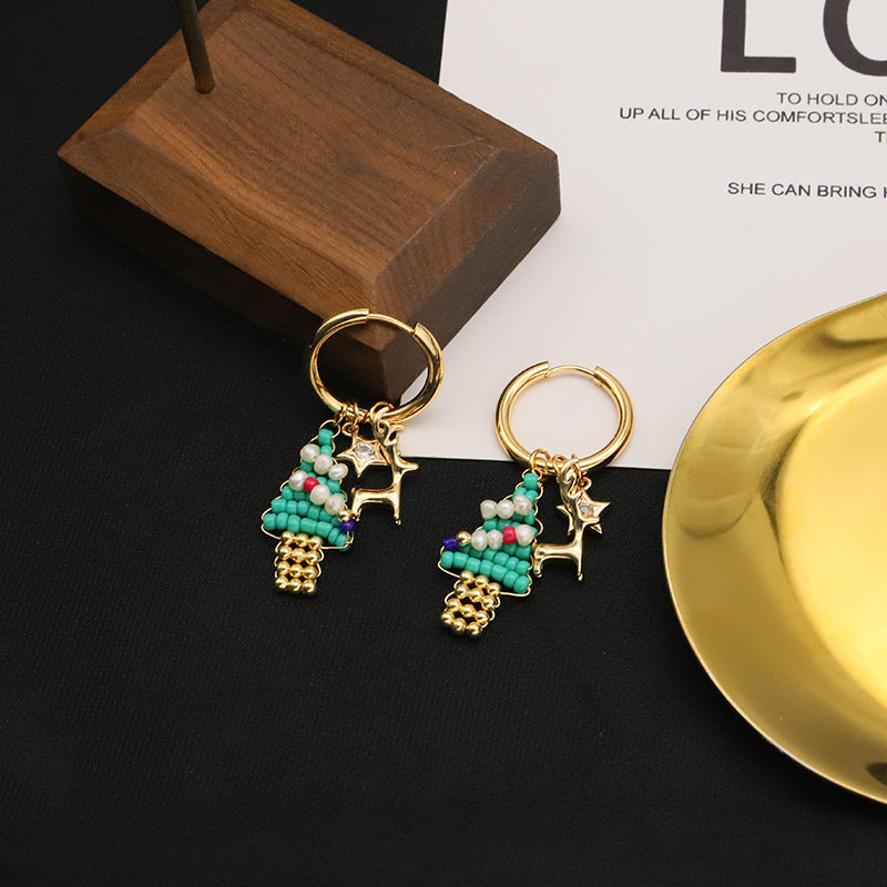 Natural Freshwater Pearl Brooch Christmas Ornament