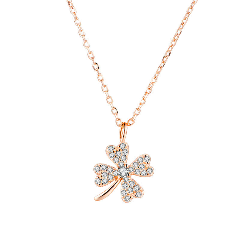 925 Sterling Silver Lucky Clover Necklace