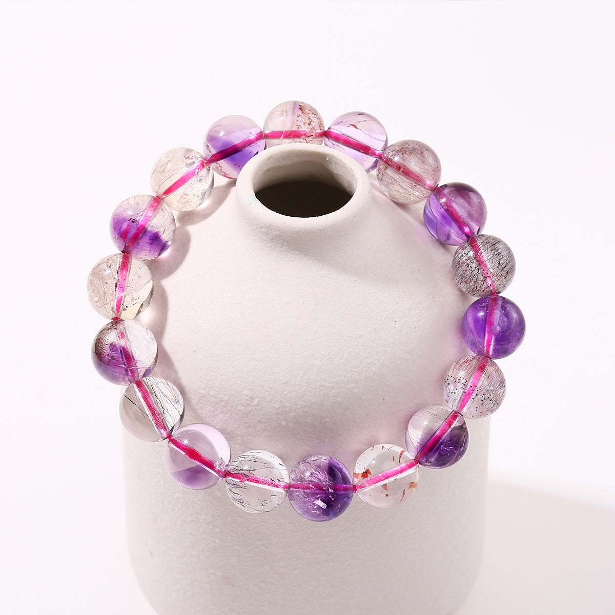 Buddha Life 7A Natural Ice Transparent Crystal Bracelet