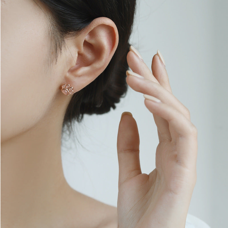 Dapaza Cat Claw Powder Crystal Necklace Female Pendant