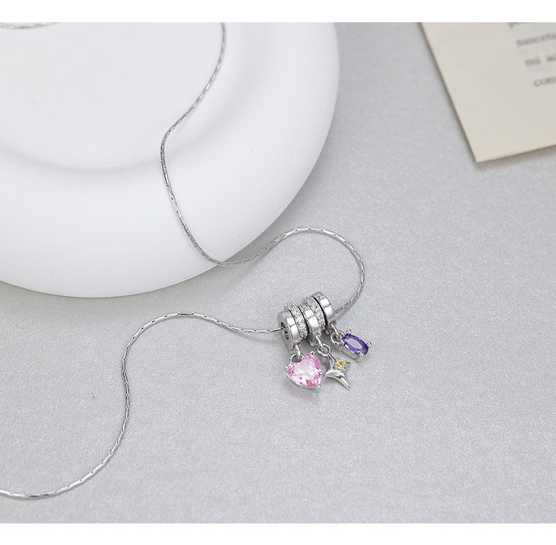 S925 Sterling Silver Dopamine Astral Love Necklace