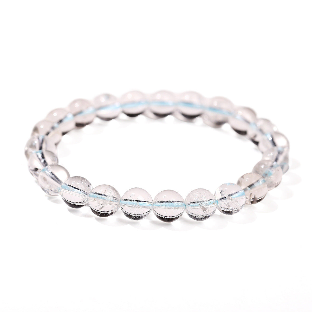 Buddha Life 2A Natural Asestor White Crystal Bracelet