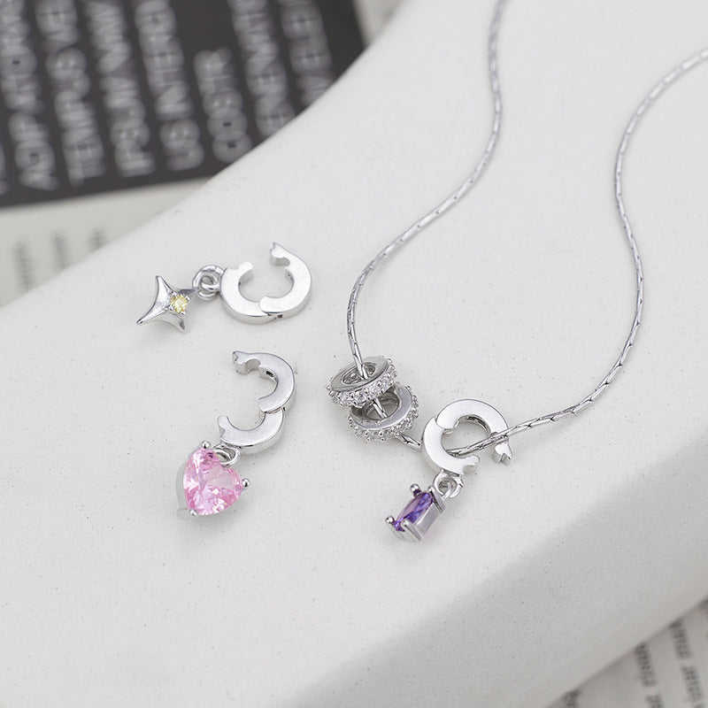 S925 Sterling Silver Dopamine Astral Love Necklace