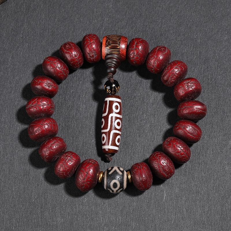 Buddha Life Nepalese Phoenix Eye Bodhi Bracelet Buddha Beads Rosary Beads for Men and Women