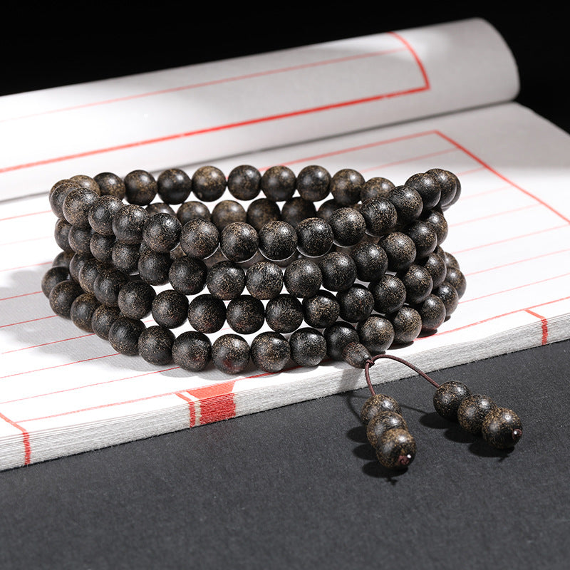 Natural Agarwood Barrel Beads Multi-circle Buddha Beads Men's and Women's Models
