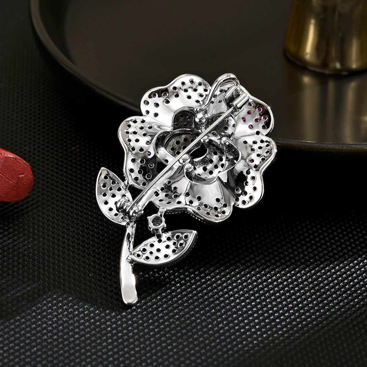 Sunflower Brooch Sparkle Plant Flower Corsage, Birthday Gift, Christmas Gift, New Year Gift