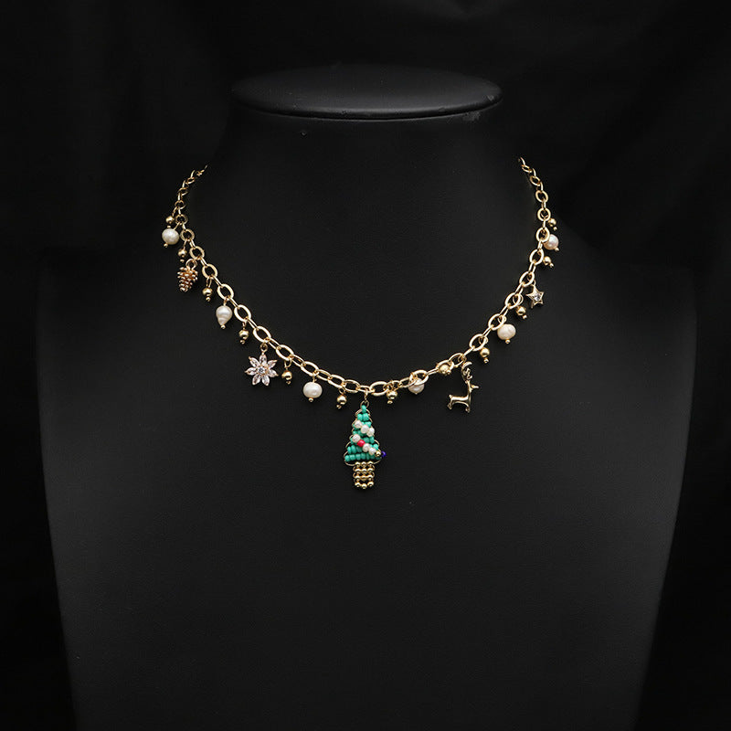 Natural Freshwater Pearl Brooch Christmas Ornament