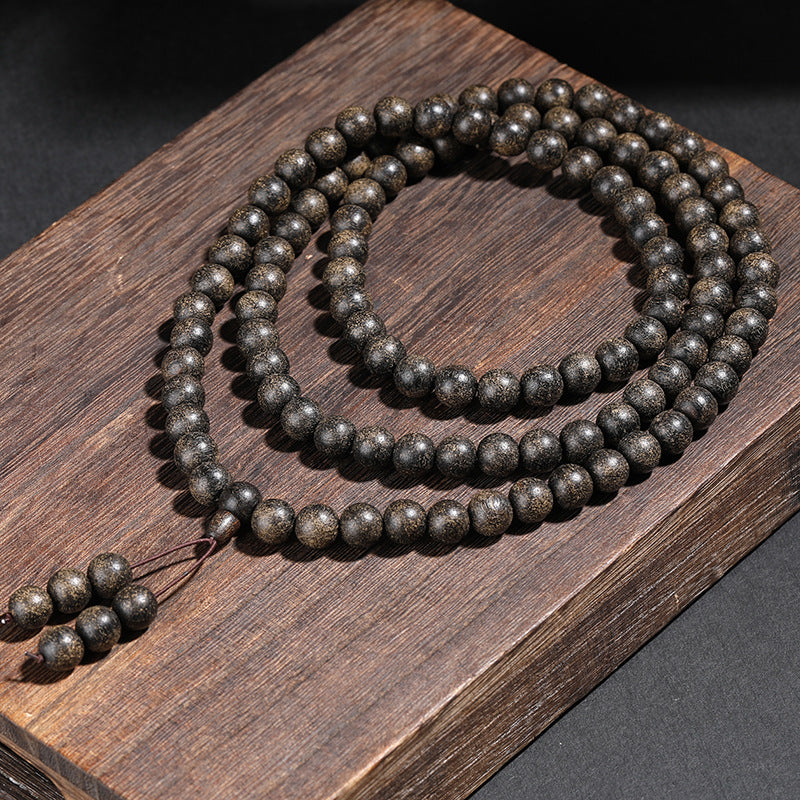 Natural Agarwood Barrel Beads Multi-circle Buddha Beads Men's and Women's Models