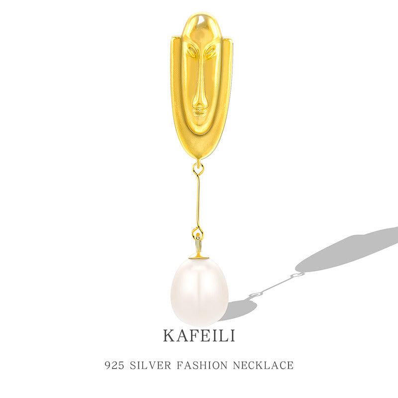 Dapaza 925 Sterling Silver Portrait Brooch