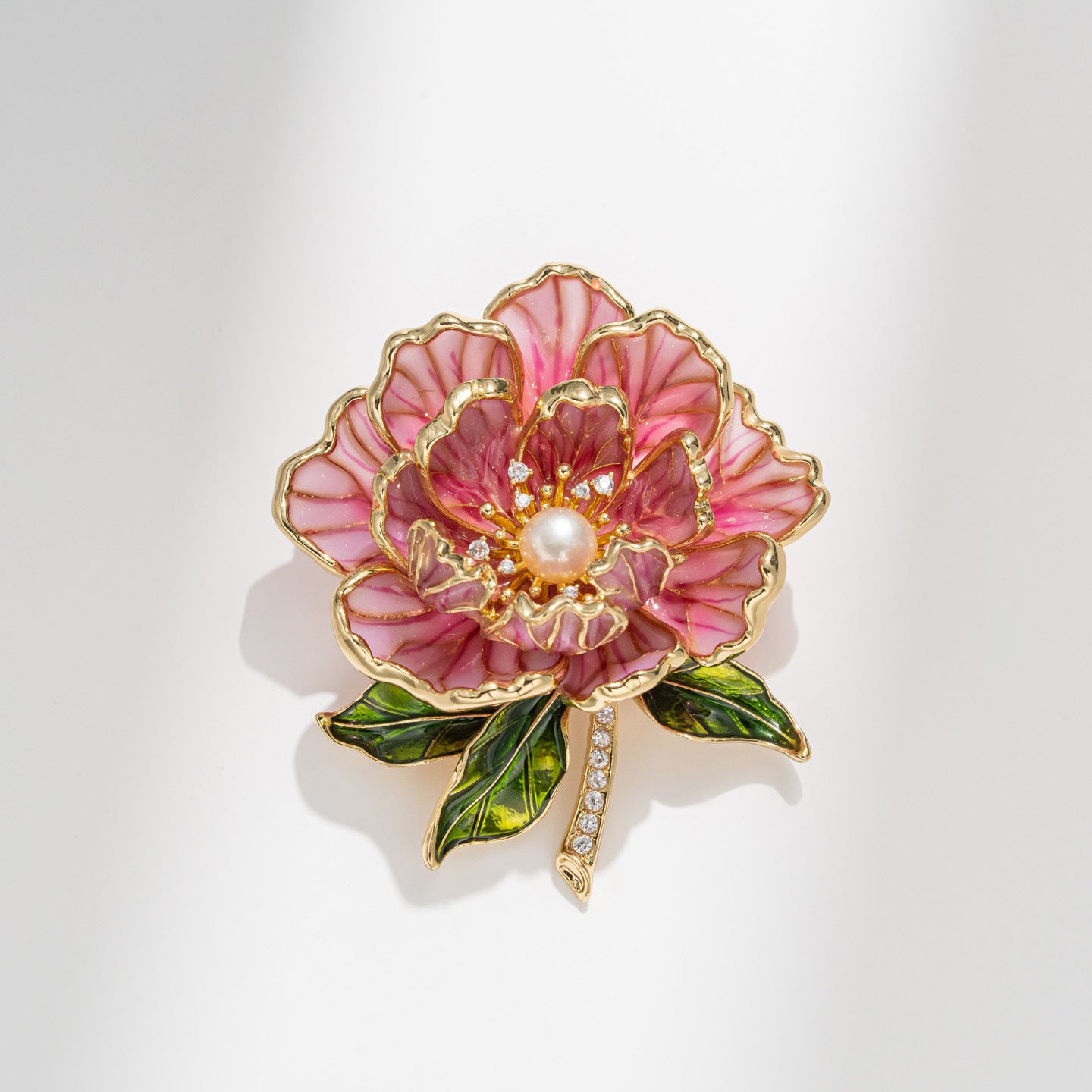 Peony Literary and Retro Court Style Clothing Brooch Accessories