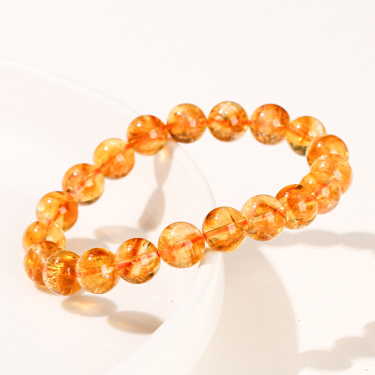 7A-A Natural Yellow Crystal Bracelet