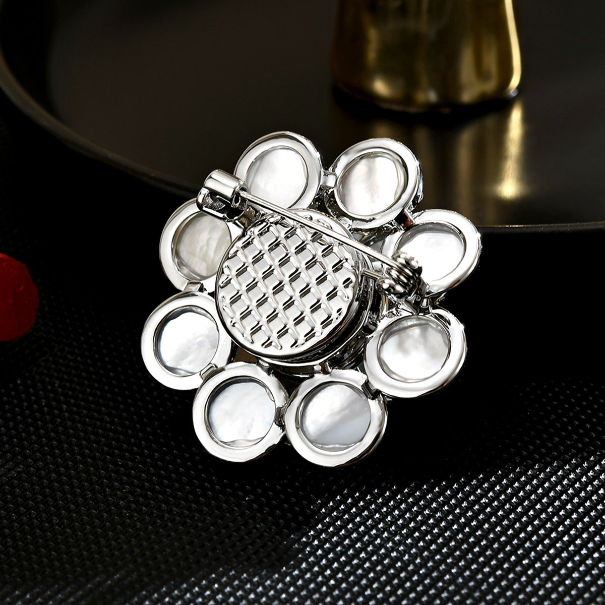 Pearl Flower Brooch Camellia Corsage, Women's Versatile Accessories Birthday Gifts, Christmas Gifts, New Year Gifts