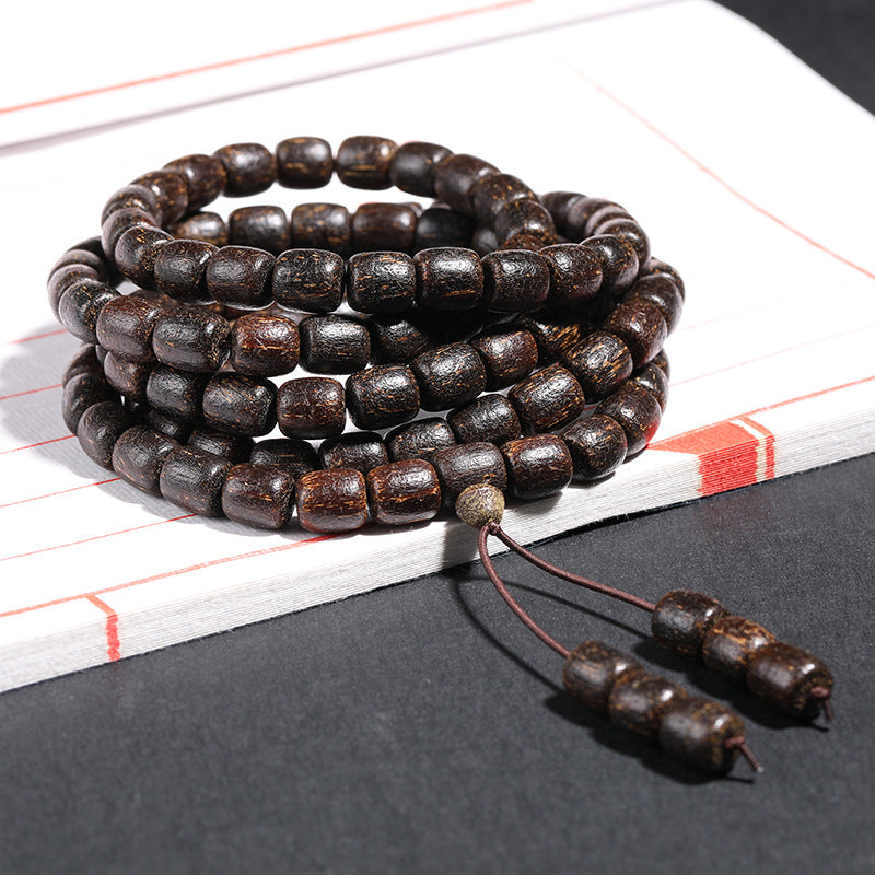Buddha Life Natural Vietnamese Agarwood Beads Multi-circle Buddha Beads for Men and Women