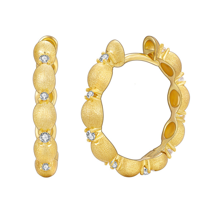 925 Sterling Silver Zircon Earrings Women's  Earrings