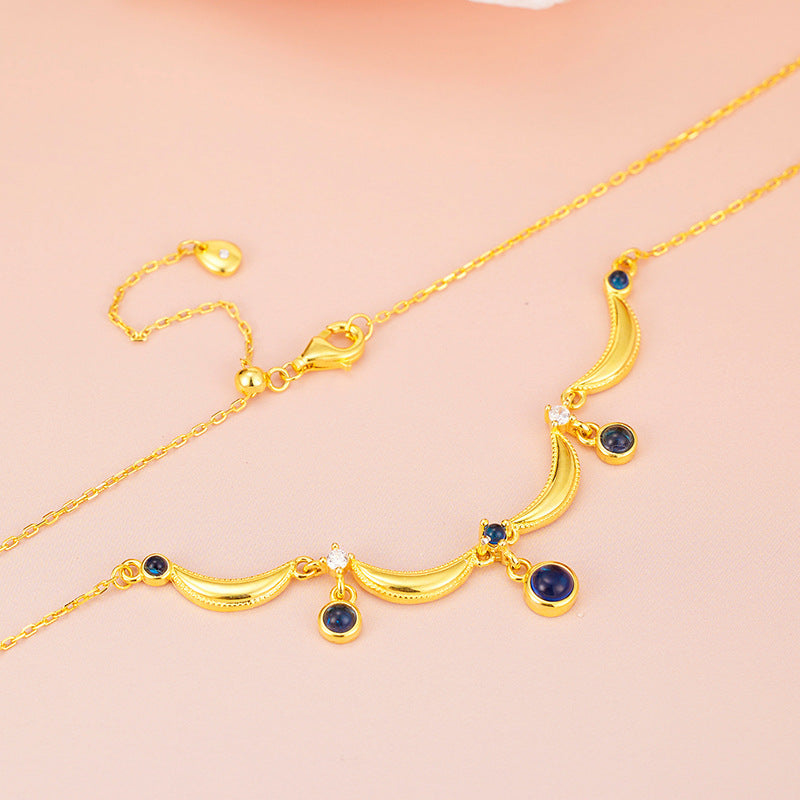 S925 Sterling Silver French Vintage Necklace