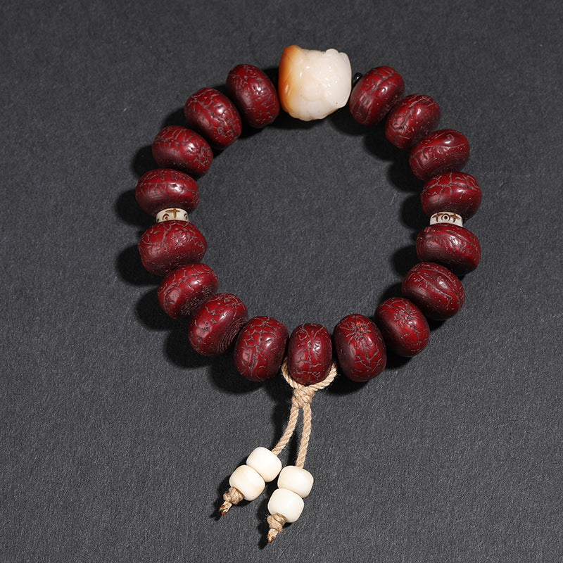 Buddha Life Nepalese Phoenix Eye Bodhi Bracelet Buddha Beads Rosary Beads for Men and Women