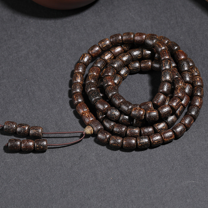 Buddha Life Natural Vietnamese Agarwood Beads Multi-circle Buddha Beads for Men and Women