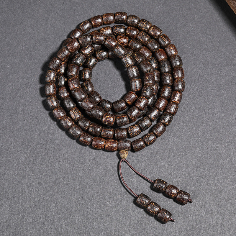 Buddha Life Natural Vietnamese Agarwood Beads Multi-circle Buddha Beads for Men and Women