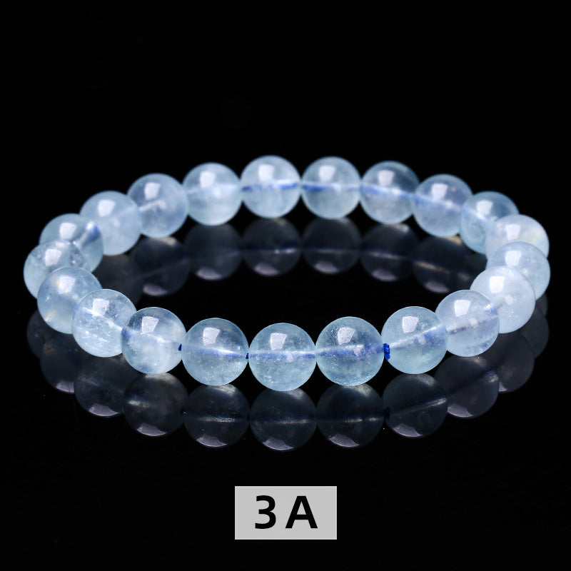 Buddha Life Natural Devil Blue Aquamarine Crystal Bracelet