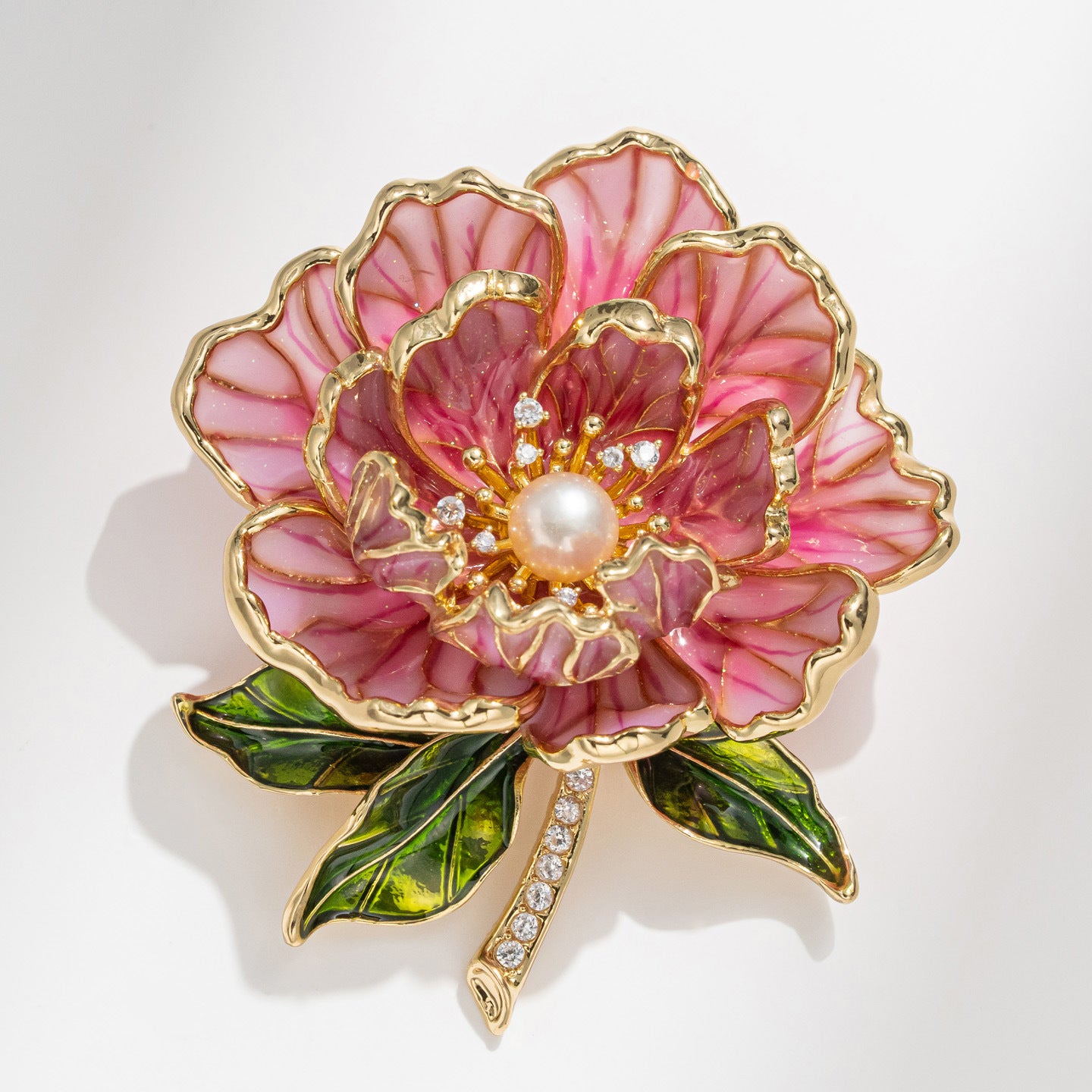 Peony Literary and Retro Court Style Clothing Brooch Accessories