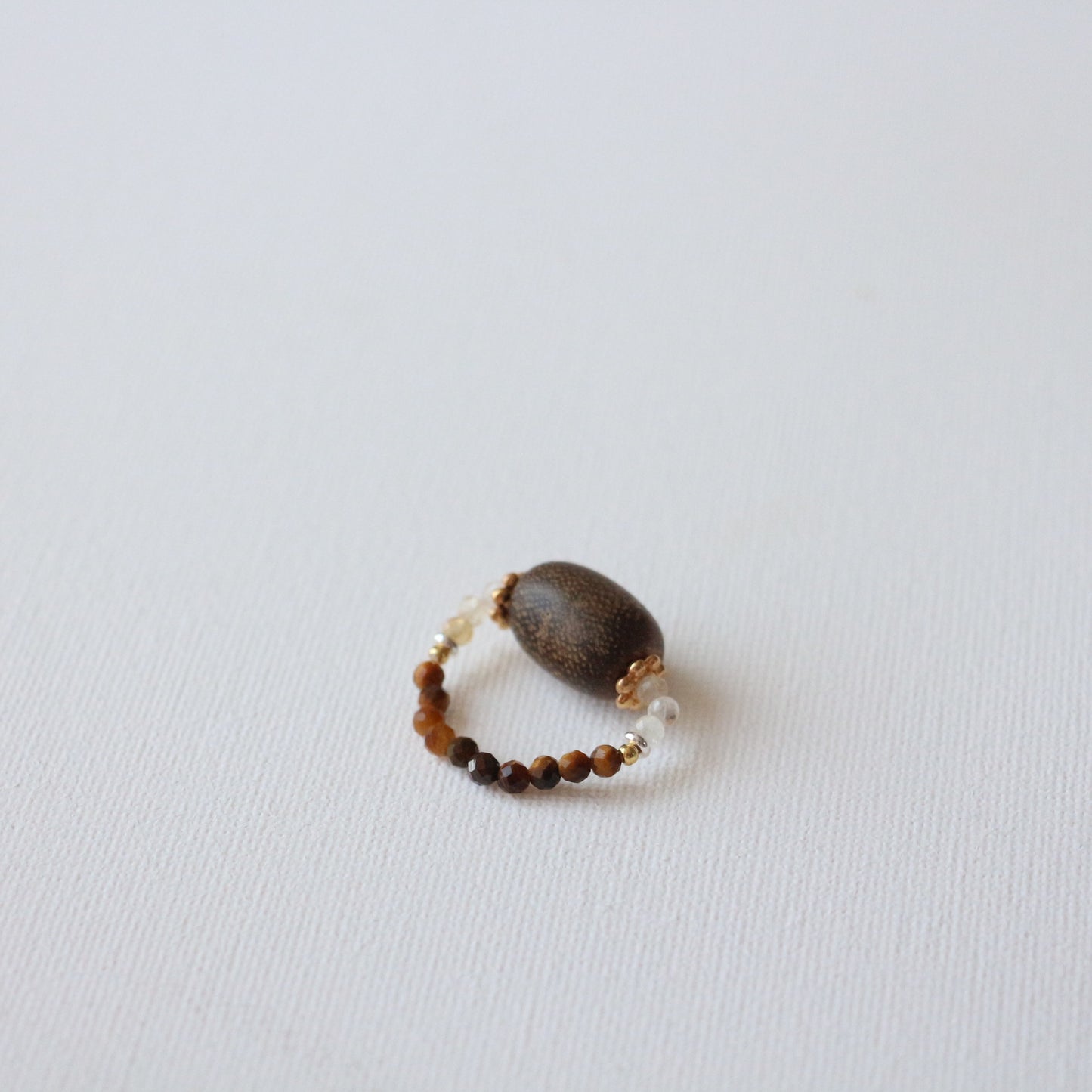 Maillard Vintage Necklace Tiger's Eye Beaded Bracelet Ring