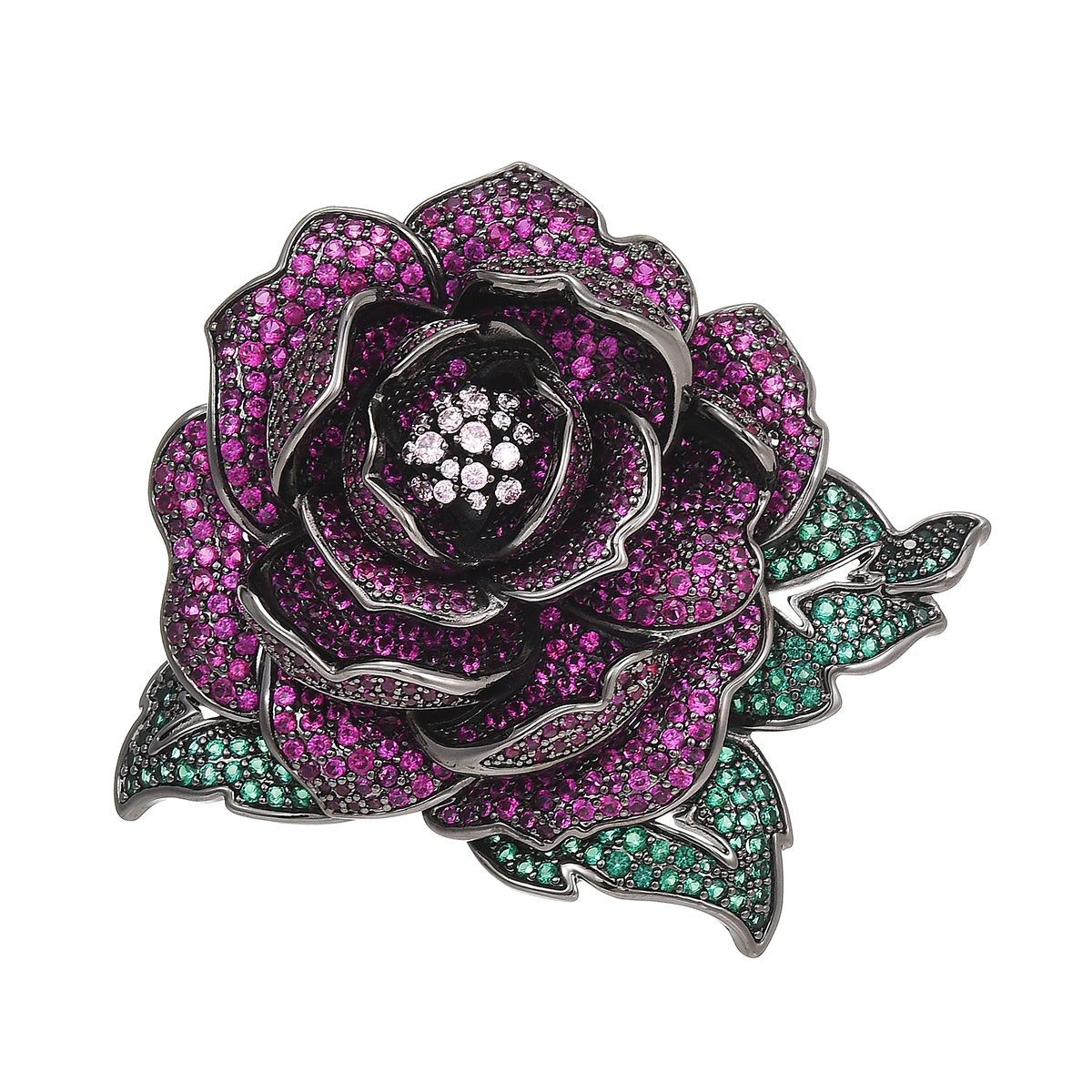 Heavy Industry Elegant Creative Rose Brooch Retro Three-dimensional Mother's Day Send Mother Versatile Fashion Flower Corsage