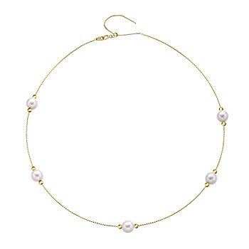 Freshwater Pearl Collar S925 Sterling Silver Baroque Necklace