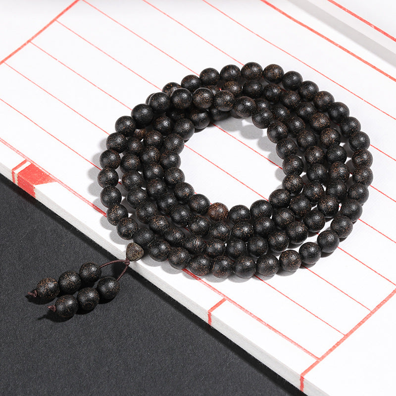 Natural Agarwood Barrel Beads Multi-circle Buddha Beads Men's and Women's Models