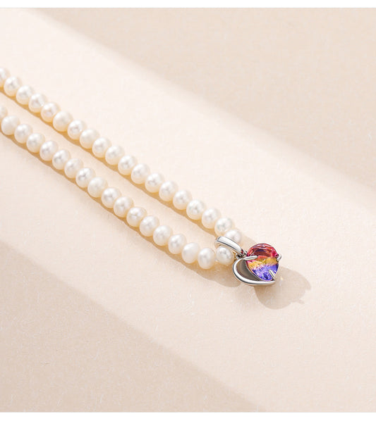 Pearl Necklace S925 Silver Baroque Necklace